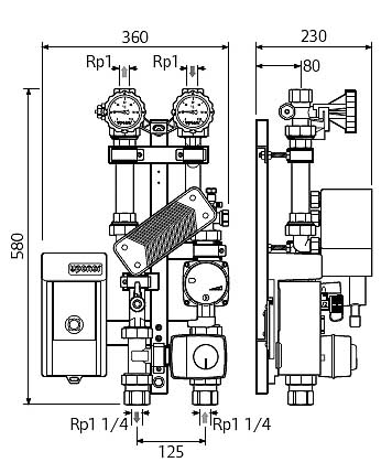 EPG 6 pump group for passive cooling